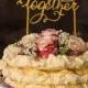 Wedding Gold Cake Topper, Custom Cake Topper Gold, Glitter Cake Topper, Monogram Topper, Initials Cake Topper Wedding, Model no: 15/gltt/CT