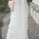 Wedding veil, bridal veil, one tier cut edge veil, waltz length, 108" wide (extra fullness), soft bridal tulle