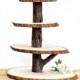 Wooden Cupcake Stand Rustic Wood Tree Slice Centerpieces Wedding Decorations Wooden Rounds