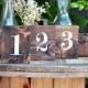 Table Numbers, Wedding Numbers, Wood Table Numbers, Rustic Wedding, Double Sided Numbers, Wooden Number, Block Number