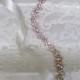 Rose Gold Crystal Rhinestone Bridal Sash,Rose Gold Sash,Wedding sash,Bridal Accessories,Bridal Belt,Style # 11