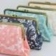 Lace Wedding Clutches / Rustic Lace Bridal Purse / Elegant Bridesmaid Clutch Gifts - Set of 6