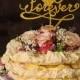 Wedding Gold Cake Topper, Custom Cake Topper Gold, Glitter Cake Topper, Monogram Topper, Initials Cake Topper Wedding, Model no: 12/gltt/CT
