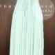MAXI Mint Bridesmaid Dress Convertible Dress Infinity Dress Multiway Dress Wrap Dress Wedding Dress Prom Dress Long Full Length Dress
