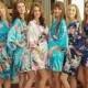 Bridesmaid Robes, Set of 4 Bridesmaid Satin Robes, Kimono Robe, Fast Shipping from New York, Regular and Plus Size Robe