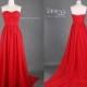 Hot Sale 2014 Red Sweetheart Neckline A Line Long Bridesmaid Dress/Red Long Floor Length Prom Dress/Red Long Prom Dress/Red Prom Dress DH291
