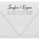 Wedding Return Address Stamp - Custom Address Stamp - Personalized Wedding Gift (144)
