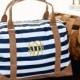 Navy Weekender Monogrammed Bag - Monogrammed Duffle Bag - Monogrammed Overnight Bag - Carry ON Bag - Bridal Gift