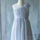 2015 Grey Junior Bridesmaid Dress, Gray Flower Girl Dress, Rosette Floor length (HK120)