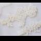 OFF WHITE wedding garter set, customizable, bridal garter, lace garter, keepsake and toss garter, wedding garter, flower garter