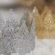 Lace crown, "Princess Grace"  photography prop, cake smash, princess party, crown cake topper, gold crown, newborn prop, crown headband