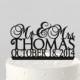 Wedding Cake Topper Mr and Mrs Personalized with Last Name and Date, Acrylic Cake Topper [CT41mm]