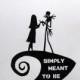 Wedding Cake Topper -The Nightmare Before Christmas with Simply Meant to Be