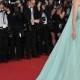 The Perils Of Competing For Attention At Cannes! Eva Longoria Struggles With Her Dress' Long, Heavy Train