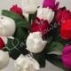Wedding bouquet, bridal bouquet,paper flower bouquet,flowers tulips paper,bouquet of tulips,paper flowers tulip 12 pieces.