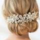 Bridal Head Piece, Wedding Hair Swag, Bridal Crystal Head Piece