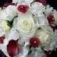 NaTuRaL WHiTe aND LiGHT iVoRy RoSeS WiTH BuRGaNDY ReaL TouCH CaLLa LiLieS BRiDaL BouQueT