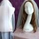 Single Layer Fingertip Wedding Bridal Veil With Jeweled Edge 