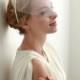 Wedding blusher, headband birdcage, bridal blusher, wedding face veil - style #303