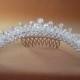 Crystal tiara, Bridal crown,  Rhinestone hair comb ,Wedding Headband