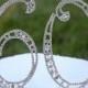 New Large 5" Crystal Rhinestone NUMBER SIXTY (60) Cake Topper Silver 60th Birthday Party Anniversary Free Shipping CT600