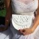 Small and cute white bridal clutch bag, unique handmade wedding clutch purse, small white round clutch, pvc clutch with shoulder chain
