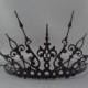 Ultima -  Black Filigree Gothic Tiara Evil Queen Crown Evil Queen Tiara Once Upon a Time Gothique - Ready to Ship