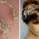 Romance  hair vine,  Nature inspired floral bridal headband,  Art deco rhinestone crystal pearl tiara, Wedding flower headband