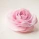 Light  pink bridal flower Rose hair clip and brooch Bridesmaid hair flower Wedding hair accessory