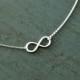 Infinity Necklace Bridesmaid jewelry Silver Infinity Rose gold Infinity Gold Infinity Necklace Girlfriend Gift