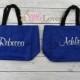 8 Personalized Bridesmaids Gift Tote Bags- Monogrammed Tote-  Bridal Party Gift