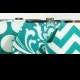 Bridesmaid Clutches Choose Your Fabric Turquoise, Teal, and Aqua Set of 7