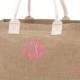 Burlap tote bag , burlap bag, bridesmaid bags , rustic wedding, bridesmaid gift , monogrammed gifts, LARGE TOTE