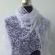 Lace shawl ,White hand knitted cobweb shawl with beads,lace shawl,white wedding lace shawl
