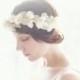 RESERVED for olive - Ivory Flower crown, Bridal head wreath, Boho wedding crown, Bridal hair crown, Floral wreath - MAY QUEEN