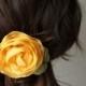 CUSTOM ORDER For Marieke Smith - Yellow Rose Hair Comb
