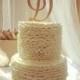 Custom Monogram Wedding Cake Topper