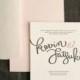Kevin   Satsuki's Modern Hand-Lettered Wedding Invitations - Invitation Crush