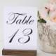 Rustic chic Wedding Table Number Holders (5inch)- Set of 15