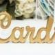 Cards Sign for Wedding Cards Table - Freestanding "Cards" - Wooden Wedding Sign for Reception Decorations (Item - TCA100)