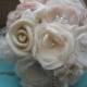 Bridal Bouquet, Fabric Bridal Bouquet, Vintage Bouquet, Shabby Chic, Rustic, Nude/Champagne/Blush/Ivory Bouquet, Wedding Bouquet, Bouquet