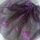 Birdcage Veil Royal Purple Spider Web Weddings or Costumes