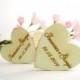 Personalized 4cm Engraved Name Wooden Hearts Gift Tags Wedding Decoration Bridal Shower Pack of 30 / 50 / 80 / 100 / 150 / 180 / 200