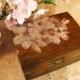 Sakura Rustic Wedding Ring Bearer Box Cherry Blossom Jewelry Box Gift Box Spring Wedding Theme