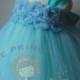 mint flower girl dress, aqua flower girl dress, blue flower girl dress, mint tutu dress, mint baby dress, mint girls dress. girls birthday