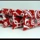 Red and Gray Bridesmaid Clutches Bridesmaid Gift Set of 4 Red Clutches