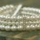 Pearl cuff bracelet, 3 strand pearl bracelet, pearl bridal bracelet, wedding bracelet pearl, bridal cuff bracelet - Laura