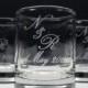 48 Personalized Favors Engraved Glass Candle Holders Custom Names and Date Wedding Decor Glass Keepsake Table Decor