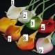 100 stems of Real Touch Calla lily Loose stems-Create your own bouquet,boutonniere,corsages,centerpieces.