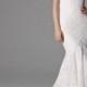Stunning illusion lace straps backless lace mermaid wedding dress